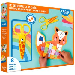 Auzou - Aktivitetss&#230;t - Klip og flet - Dyr
