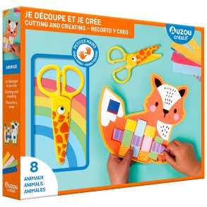 Auzou - Aktivitetssæt - Klip og flet - Dyr