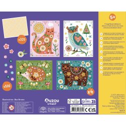 Auzou - Kreas&#230;t - Kunst med rhinsten - Dyr