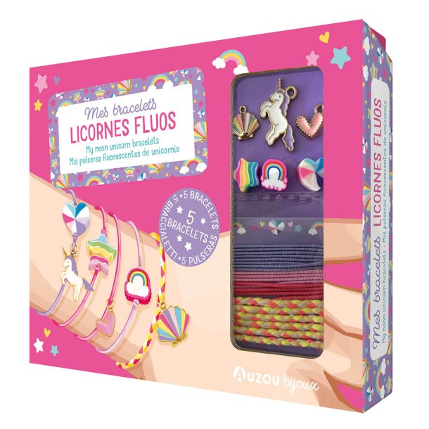 Auzou - Jewellery Factory - Enhjørning Armbånd - Neon