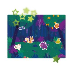 Auzou - Aktivitetss&#230;t - Klisterm&#230;rker 200 stk - Selvlysende