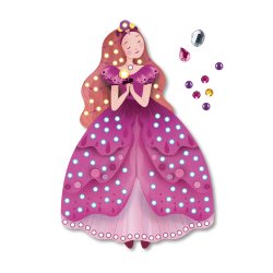 Auzou - Kreasæt - Kunst med rhinsten - Prinsesse