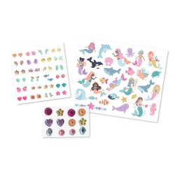 Auzou - Total look - Tatoveringer Ørestickers Ansigtspynt - Havfrue