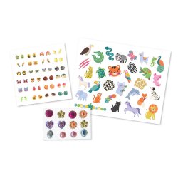 Auzou - Total look - Tatoveringer Ørestickers Ansigtspynt - Animals