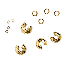 me&my BOX - Wireklemmer og knudeskjulere 12 stk - Guldbelagt 18K