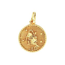 me&amp;my BOX - Vedh&#230;ng DYI s&#230;t - Stjernetegn - L&#248;ven - Guldbelagt 18K