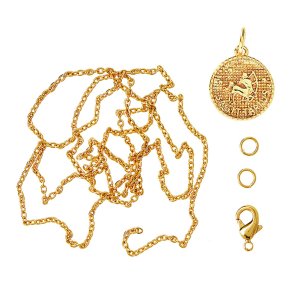 me&my BOX - Vedhæng DYI sæt - Stjernetegn - Skytten - Guldbelagt 18K