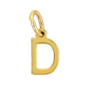 me&my BOX - Vedhæng - Bogstav - D - Guldbelagt 18K