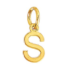 me&my BOX - Vedhæng - Bogstav - S - Guldbelagt 18K