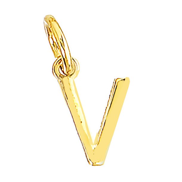 me&amp;my BOX - Vedh&#230;ng - Bogstav - V - Guldbelagt 18K