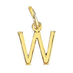 me&my BOX - Vedhæng - Bogstav - W - Guldbelagt 18K