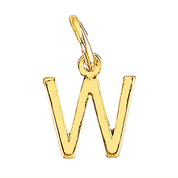 me&amp;my BOX - Vedh&#230;ng - Bogstav - W - Guldbelagt 18K