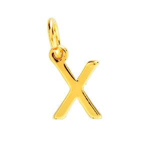 me&my BOX - Vedhæng - Bogstav - X - Guldbelagt 18K