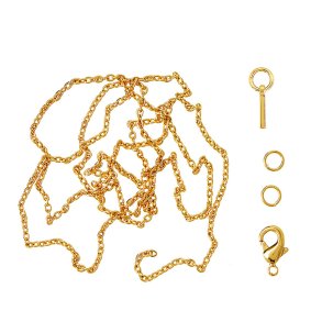 me&my BOX - Vedhæng DYI sæt - Bogstav - I - Guldbelagt 18K