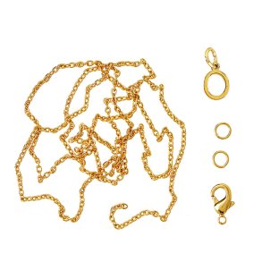 me&my BOX - Vedhæng DYI sæt - Bogstav - O - Guldbelagt 18K