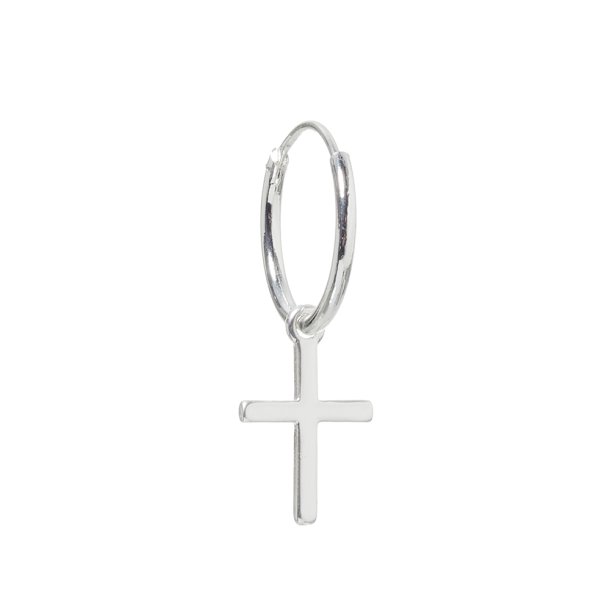 me&amp;my BOX - Korsvedh&#230;ng med click-hoop - S&#248;lvbelagt 925