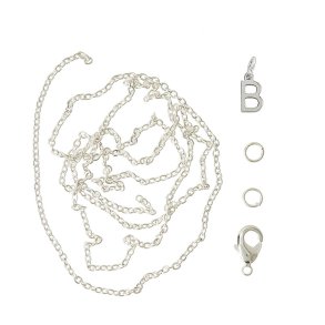 me&my BOX - Vedhæng DYI sæt - Bogstav - B - Sølvbelagt 925