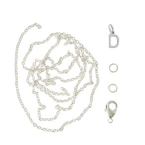 me&my BOX - Vedhæng DYI sæt - Bogstav - D - Sølvbelagt 925