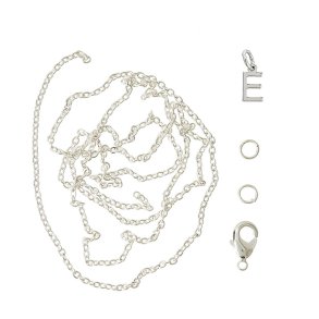 me&my BOX - Vedhæng DYI sæt - Bogstav - E - Sølvbelagt 925