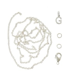 me&my BOX - Vedhæng DYI sæt - Bogstav - G - Sølvbelagt 925