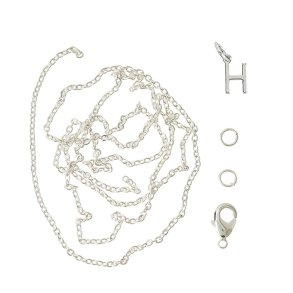 me&my BOX - Vedhæng DYI sæt - Bogstav - H - Sølvbelagt 925