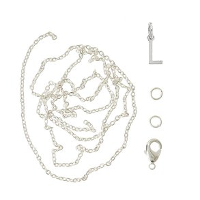 me&my BOX - Vedhæng DYI sæt - Bogstav - L - Sølvbelagt 925