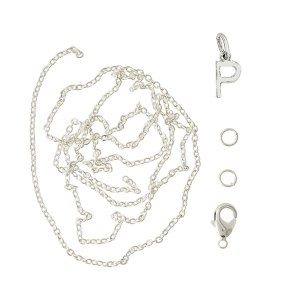 me&my BOX - Vedhæng DYI sæt - Bogstav - P - Sølvbelagt 925