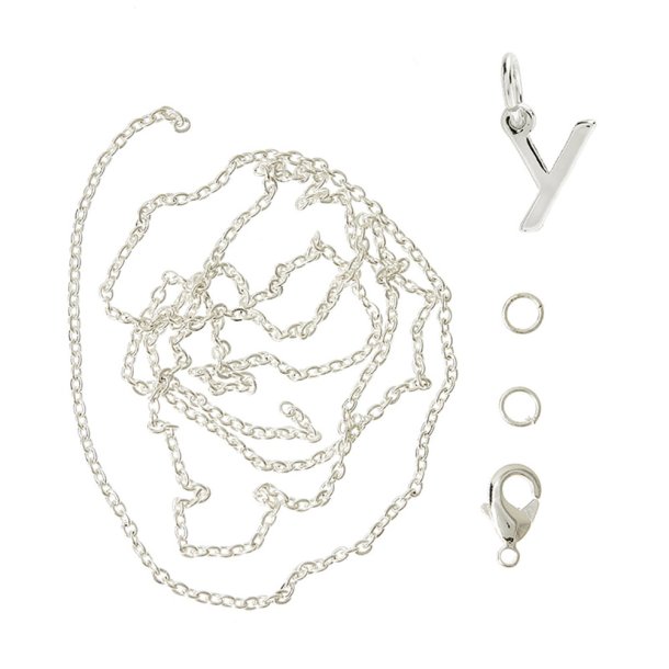 me&amp;my BOX - Vedh&#230;ng DYI s&#230;t - Bogstav - Y - S&#248;lvbelagt 925