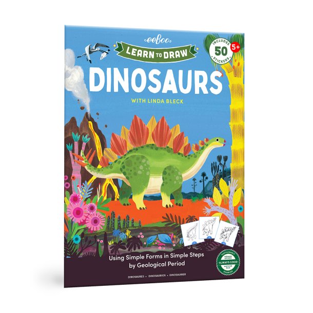 eeBoo - L&#230;r at tegne - Dinosaurer