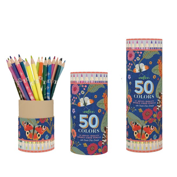 eeBoo - 25 dobbelte farveblyanter - Victoria