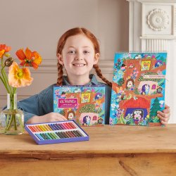 eeBoo - Oliepastel 36 stk - Yumi&#39;s Mushroom House