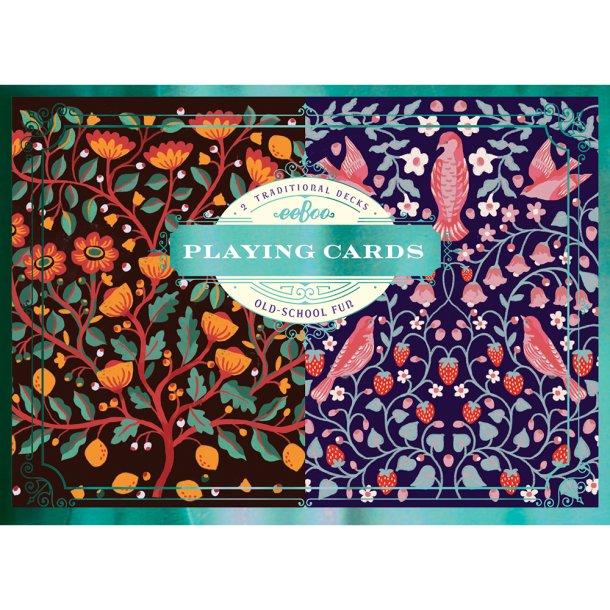 eeBoo - Spillekort - Birds and Flowers 2 s&#230;t