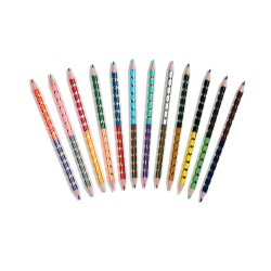 eeBoo - 12 dobbelte farveblyanter - Fawn &amp; Sun