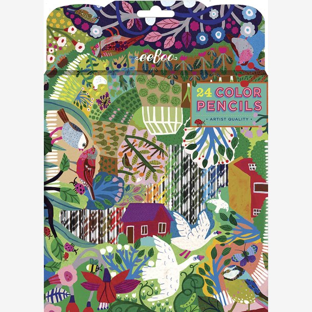 eeBoo - 24 farveblyanter - Bountiful Garden