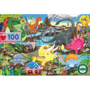 eeBoo - Puslespil 100 brk - Dinoland