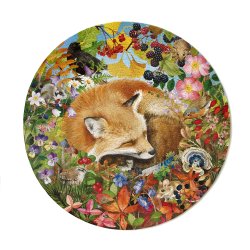 eeBoo - Rundt puslespil 500 brk - Forest Dream