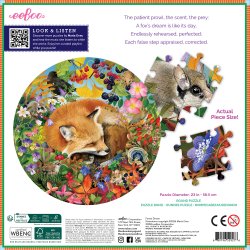 eeBoo - Rundt puslespil 500 brk - Forest Dream