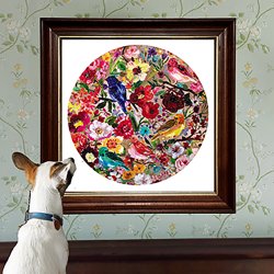 eeBoo - Rundt puslespil 500 brk - Birds &amp; Blossoms