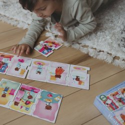 eeBoo - Jumbo puslespil 10 brk - Sengetid