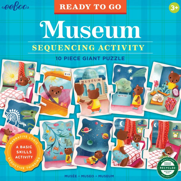 eeBoo - Jumbo puslespil 10 brk - Museum