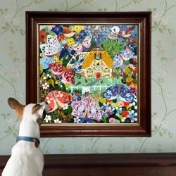 eeBoo - Puslespil 1000 brk - Cottage at Dusk