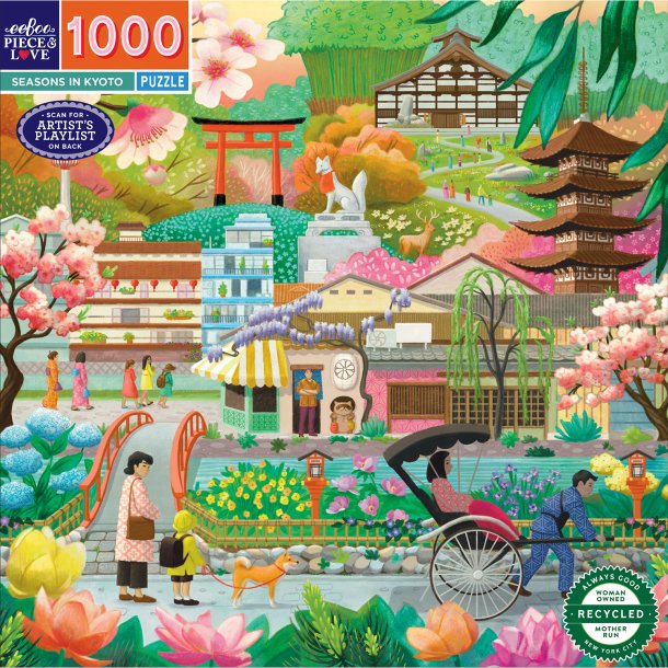 eeBoo - Puslespil 1000 brk - Seasons in Kyoto