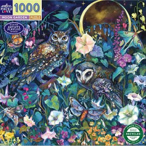 eeBoo - Puslespil 1000 brk - Moon Garden