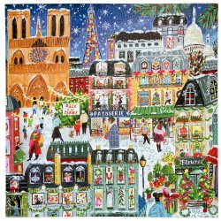 eeBoo - Puslespil 1000 brk - Paris Christmas