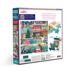eeBoo - Puslespil 1000 brk - English Seaside Christmas