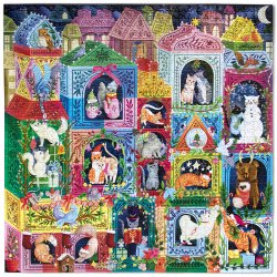 eeBoo - Puslespil 1000 brk - Christmas Cats