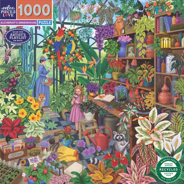 eeBoo - Puslespil 1000 brk - Alchemist&#39;s Greenhouse