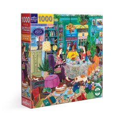 eeBoo - Puslespil 1000 brk - Books &amp; Tea by the Sea