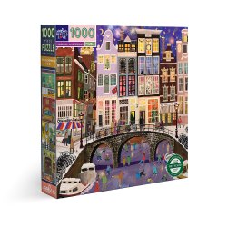 eeBoo - Puslespil 1000 brk - Magical Amsterdam