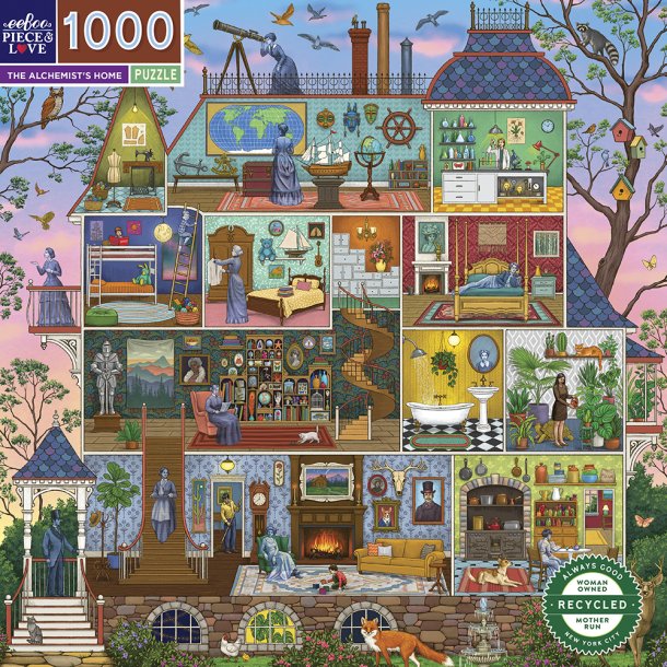 eeBoo - Puslespil 1000 brk - The Alchemist&#39;s Home